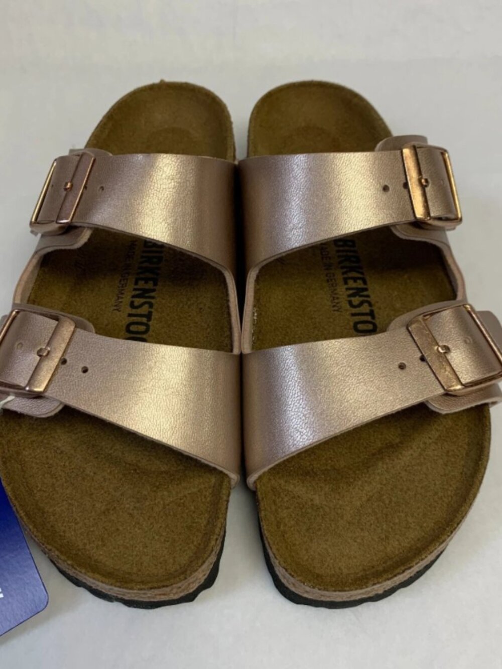 Birkenstock Arizona Copper Birko-Flor Regular Width Sandals